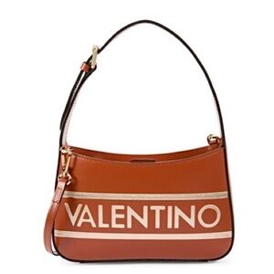 Valentino BY Mario Valentino Kai Logo Leather Shoulder Bag NWT